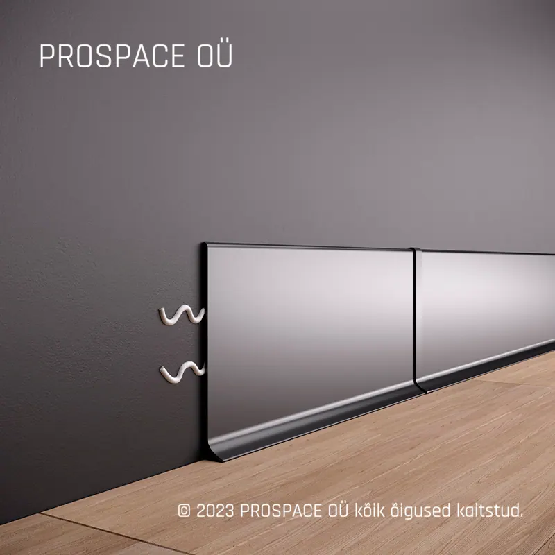 ASP100 Aluminium Skirting Profile · 100 mm