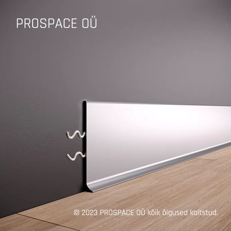 ASP100 Aluminium Skirting Profile · 100 mm