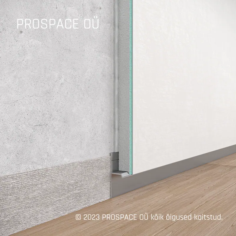 ASP102 Floor LED Shadow Gap Profile · 60 mm