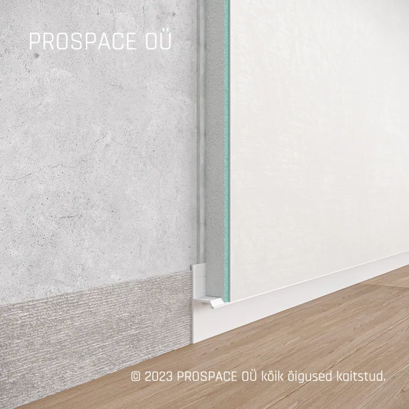 ASP102 Floor LED Shadow Gap Profile · 60 mm