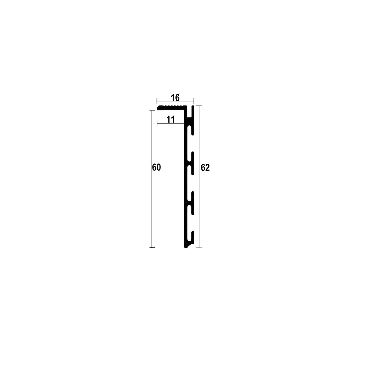 ASP116 technical drawing