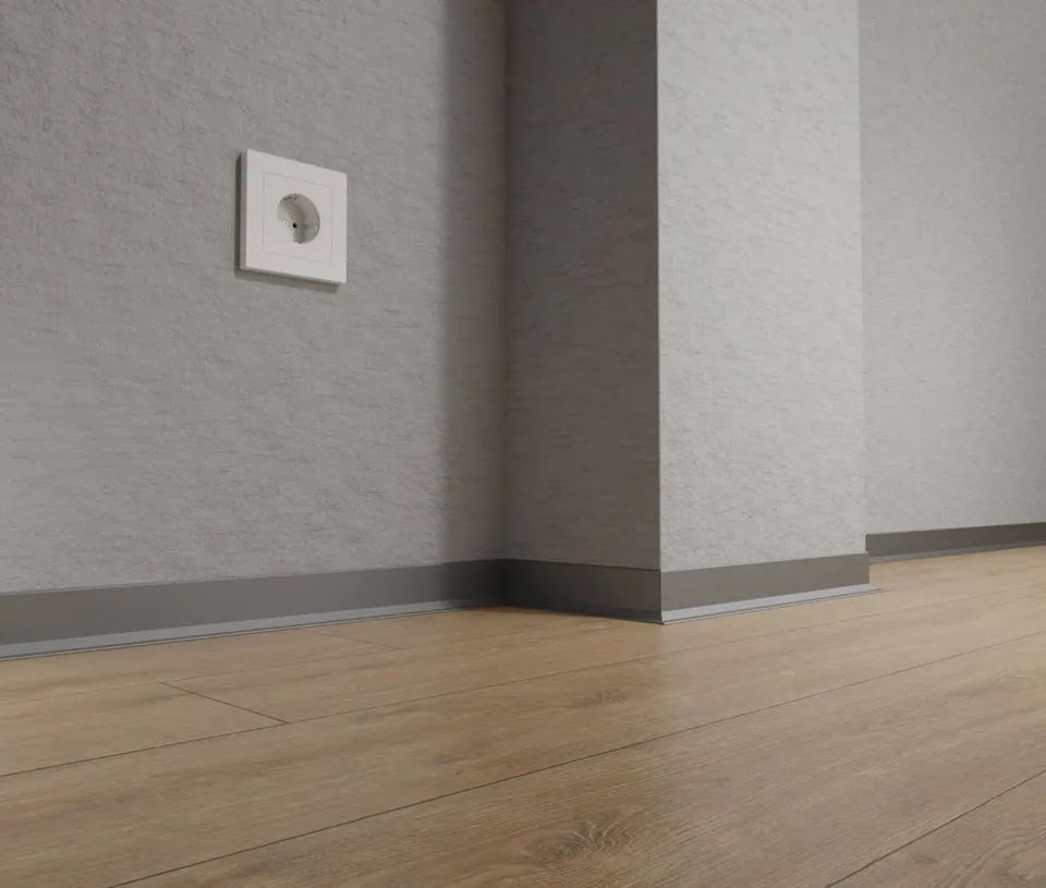 ASP38 Aluminium Skirting Profile · 38 mm
