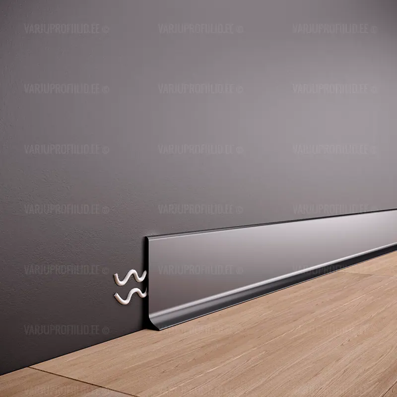 ASP60 Aluminium Skirting Profile · 60 mm