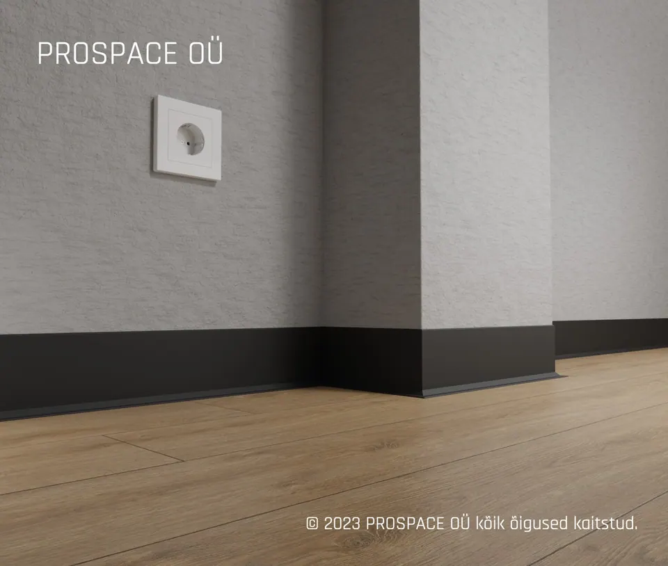 ASP78 Aluminium Skirting Profile · 78 mm