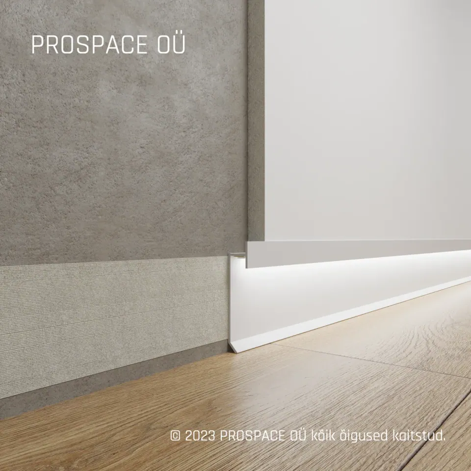 ASP904 Floor LED Shadow Gap Profile · 49.5 mm