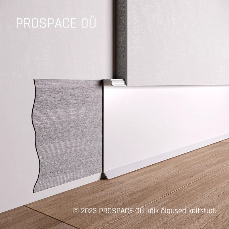 ASPL100 Floor LED Shadow Gap Profile · 100 mm