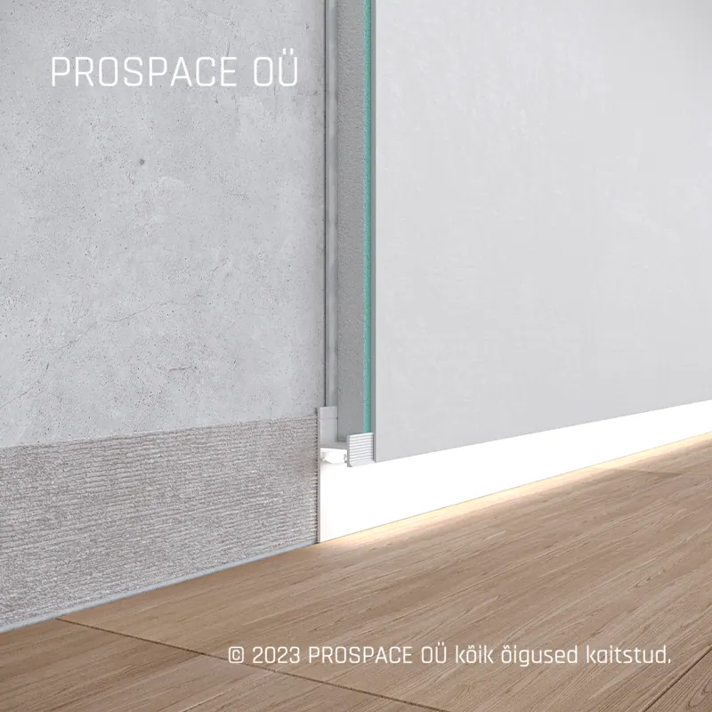 ASPL130 Floor LED Shadow Gap Profile · 30 mm