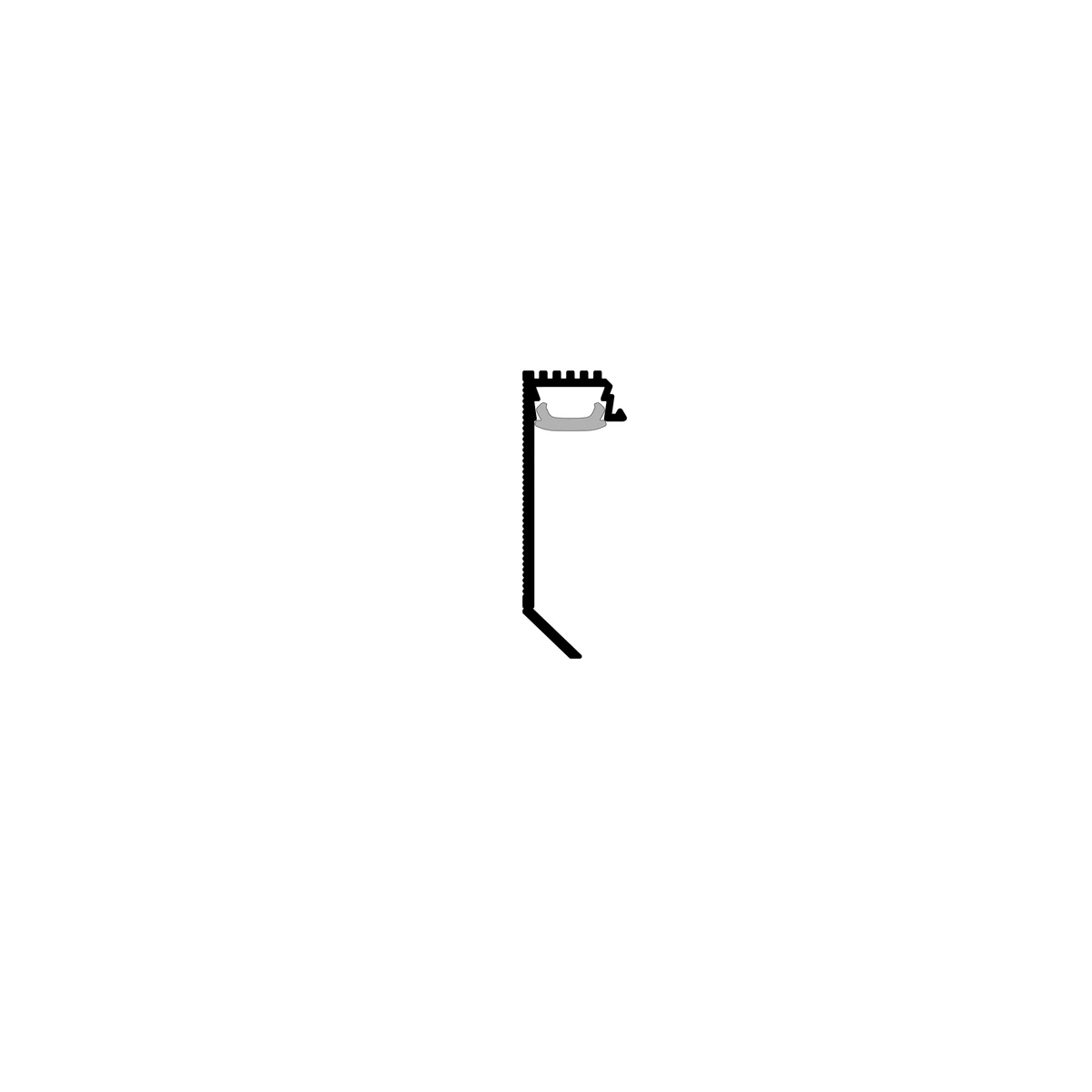 ASPL35 Floor LED Shadow Gap Profile · 35 mm