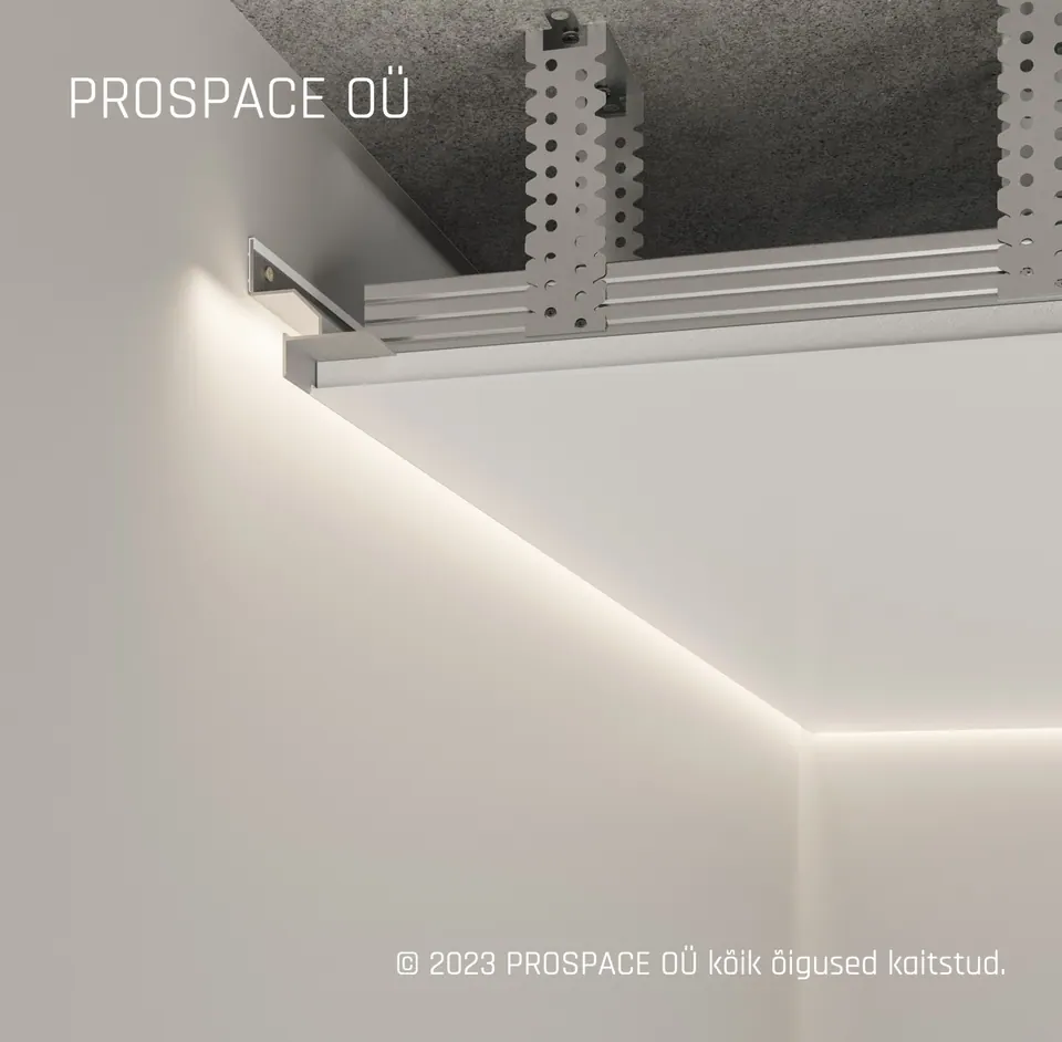 AST12 Ceiling LED Shadow Gap Profile