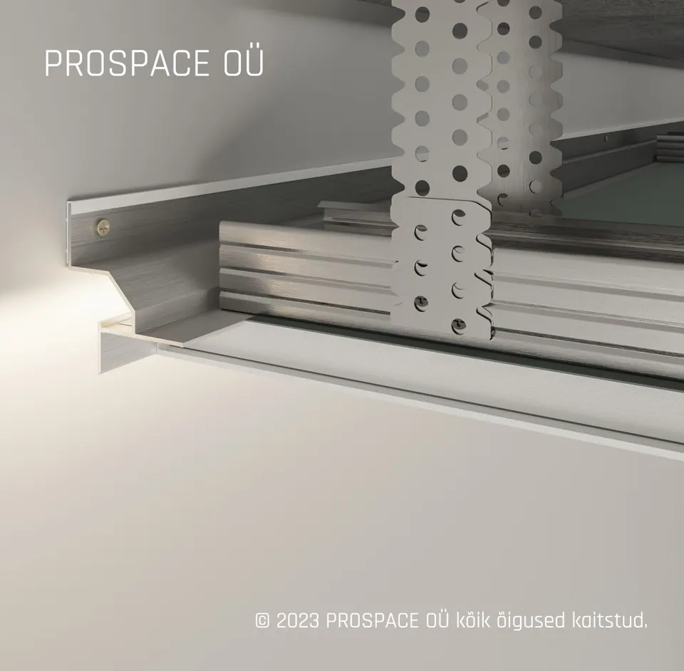 AST12 Ceiling LED Shadow Gap Profile