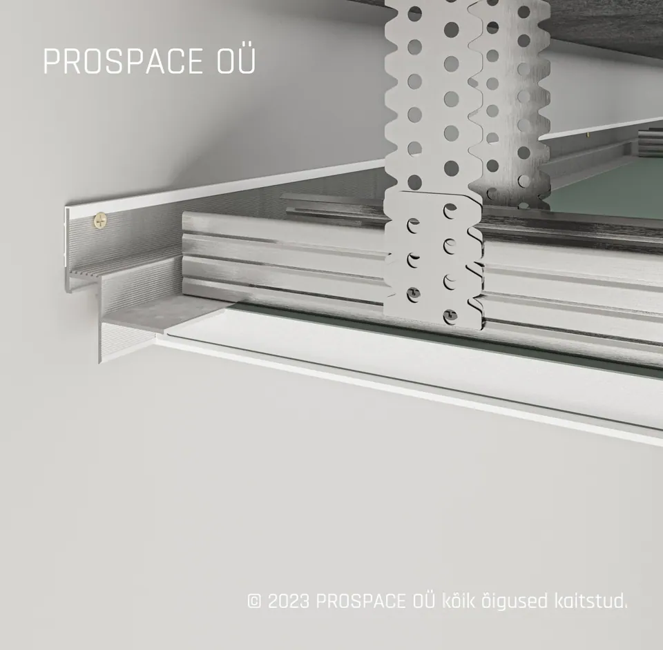 AST14_12 Ceiling LED Shadow Gap Profile · 14 mm