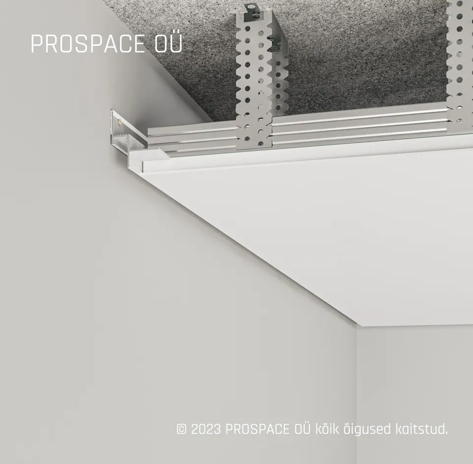 AST14_12 Ceiling LED Shadow Gap Profile · 14 mm