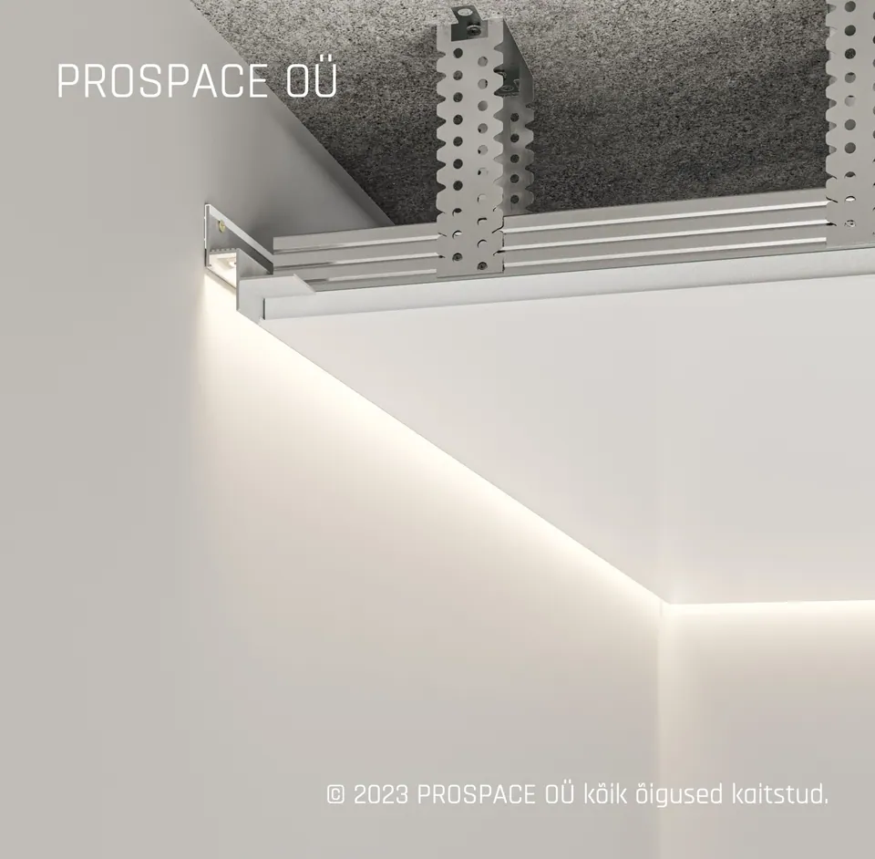 AST14_12 Ceiling LED Shadow Gap Profile · 14 mm