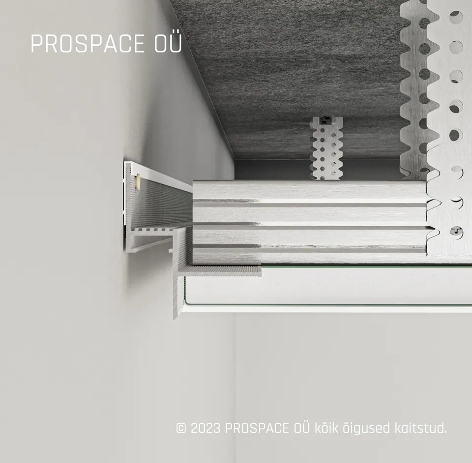 AST14_12 Ceiling LED Shadow Gap Profile · 14 mm