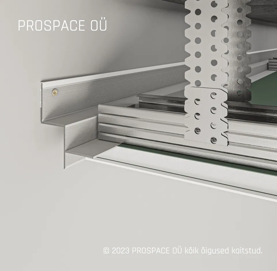 AST20 Ceiling Shadow Gap Profile · 10 mm