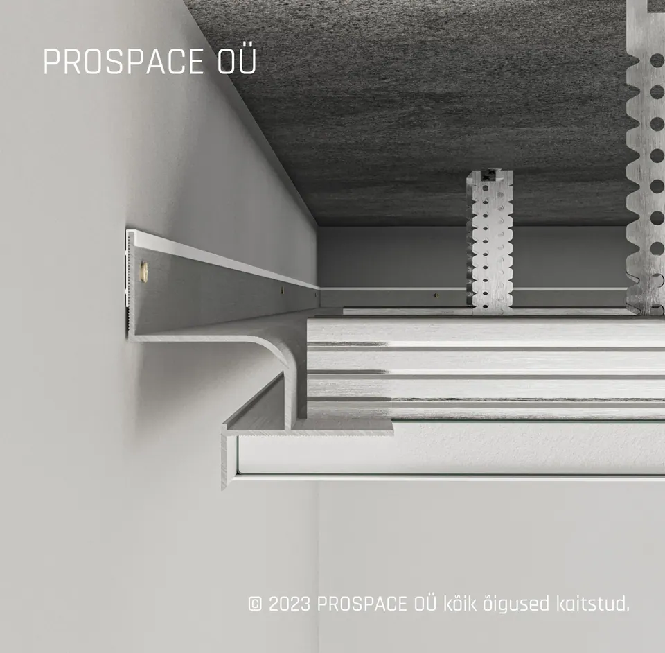 AST201 Ceiling LED Shadow Gap Profile · 22.5 mm