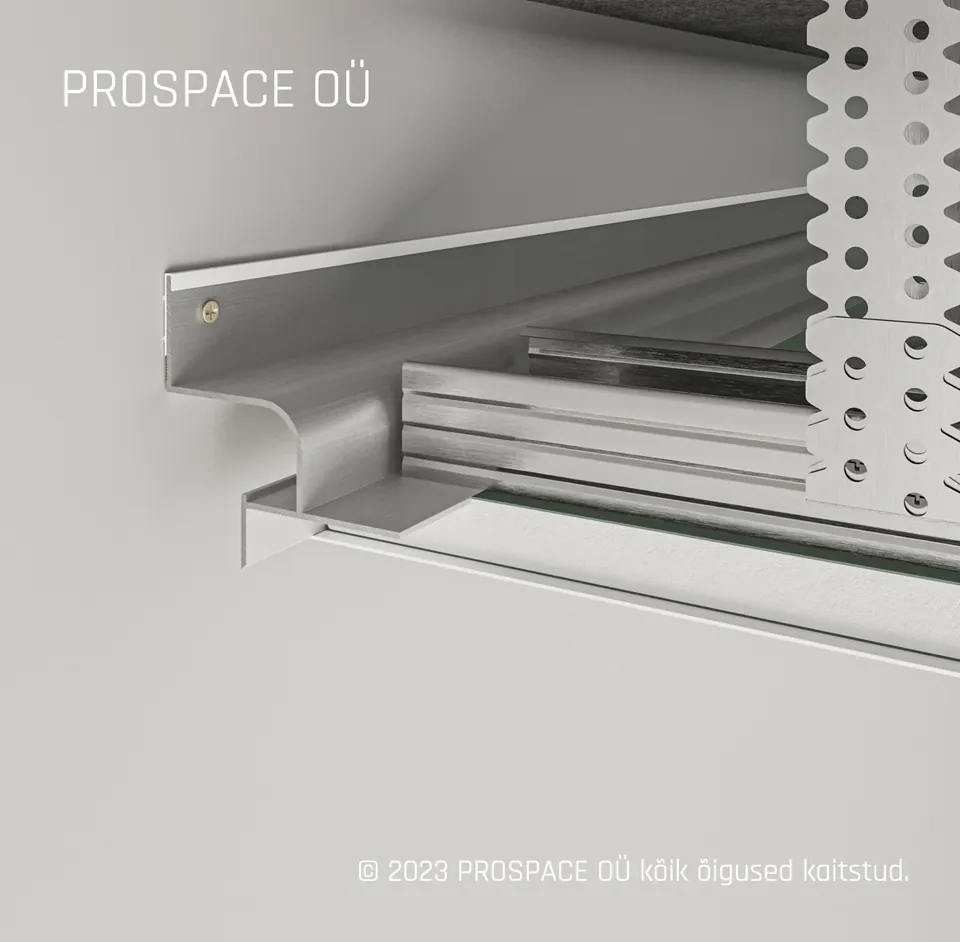 AST201 Ceiling LED Shadow Gap Profile · 22.5 mm