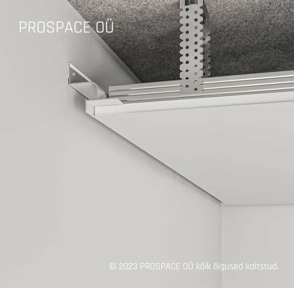 AST201 Ceiling LED Shadow Gap Profile · 22.5 mm