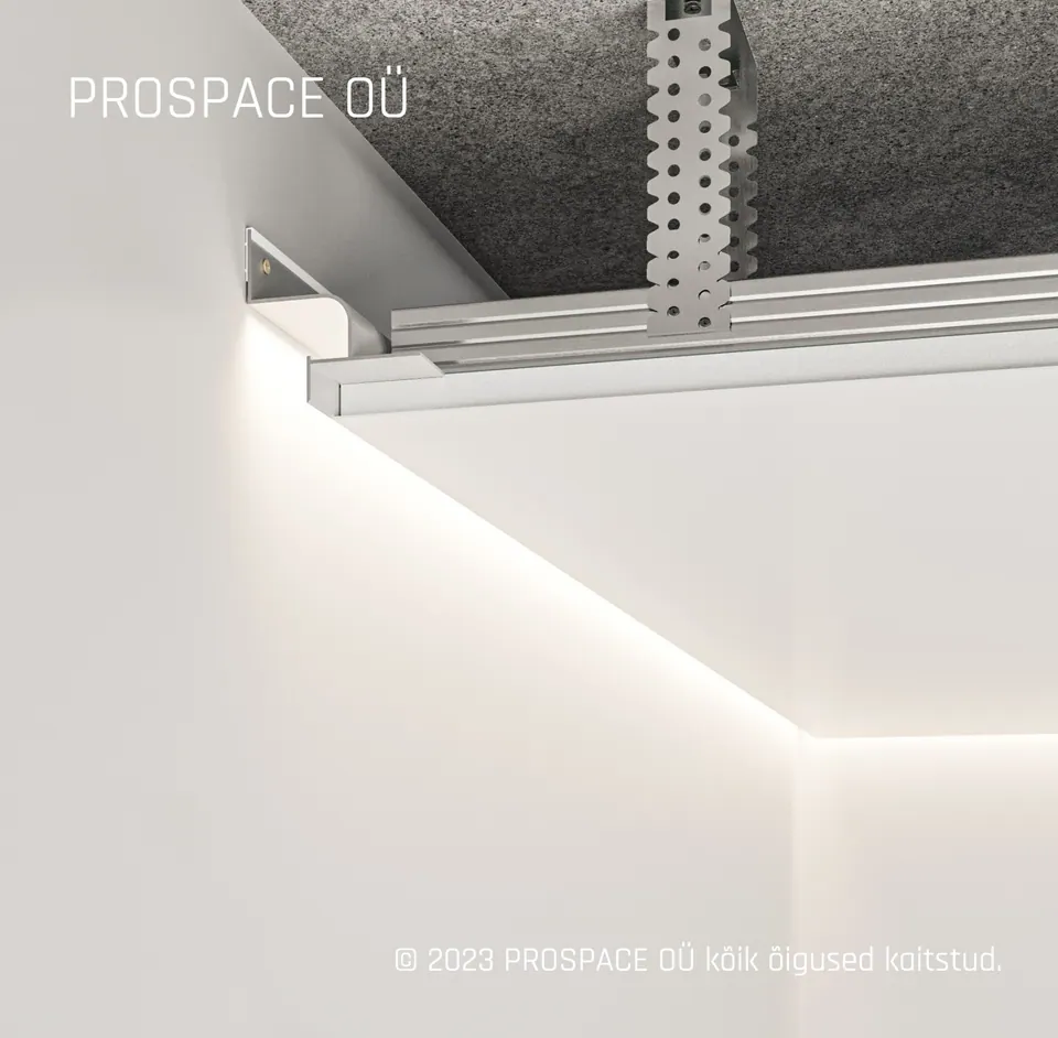 AST201 Ceiling LED Shadow Gap Profile · 22.5 mm