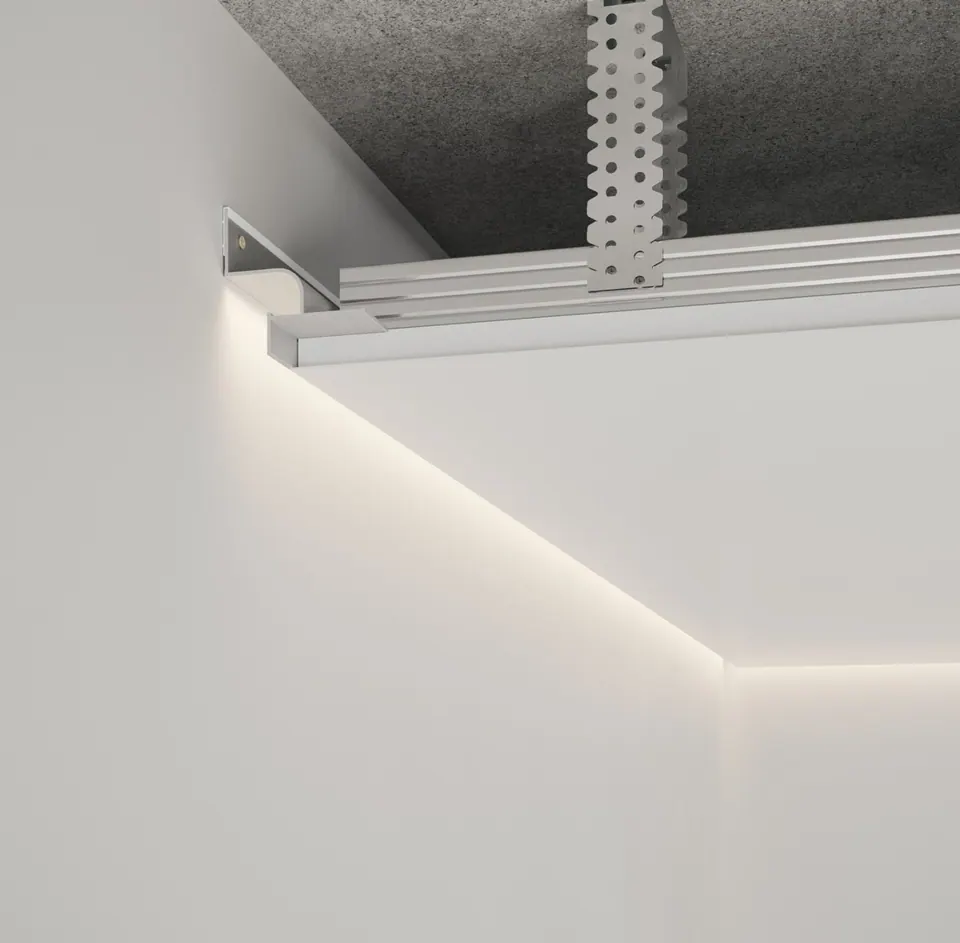 AST218 Ceiling LED Shadow Gap Profile