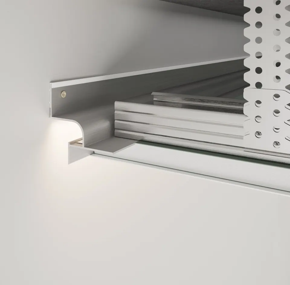 AST218 Ceiling LED Shadow Gap Profile