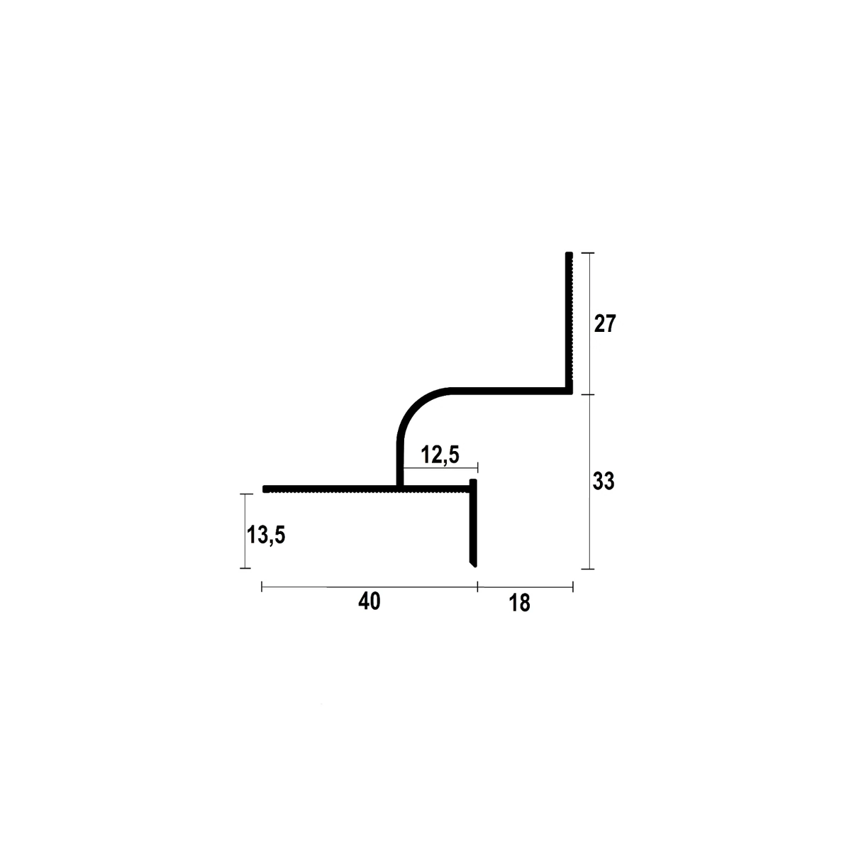 AST218 Ceiling LED Shadow Gap Profile