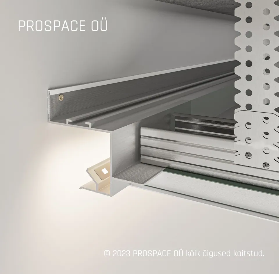 AST30 Ceiling LED Shadow Gap Profile · 30 mm