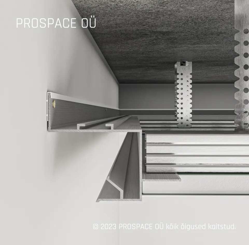 AST30 Ceiling LED Shadow Gap Profile · 30 mm