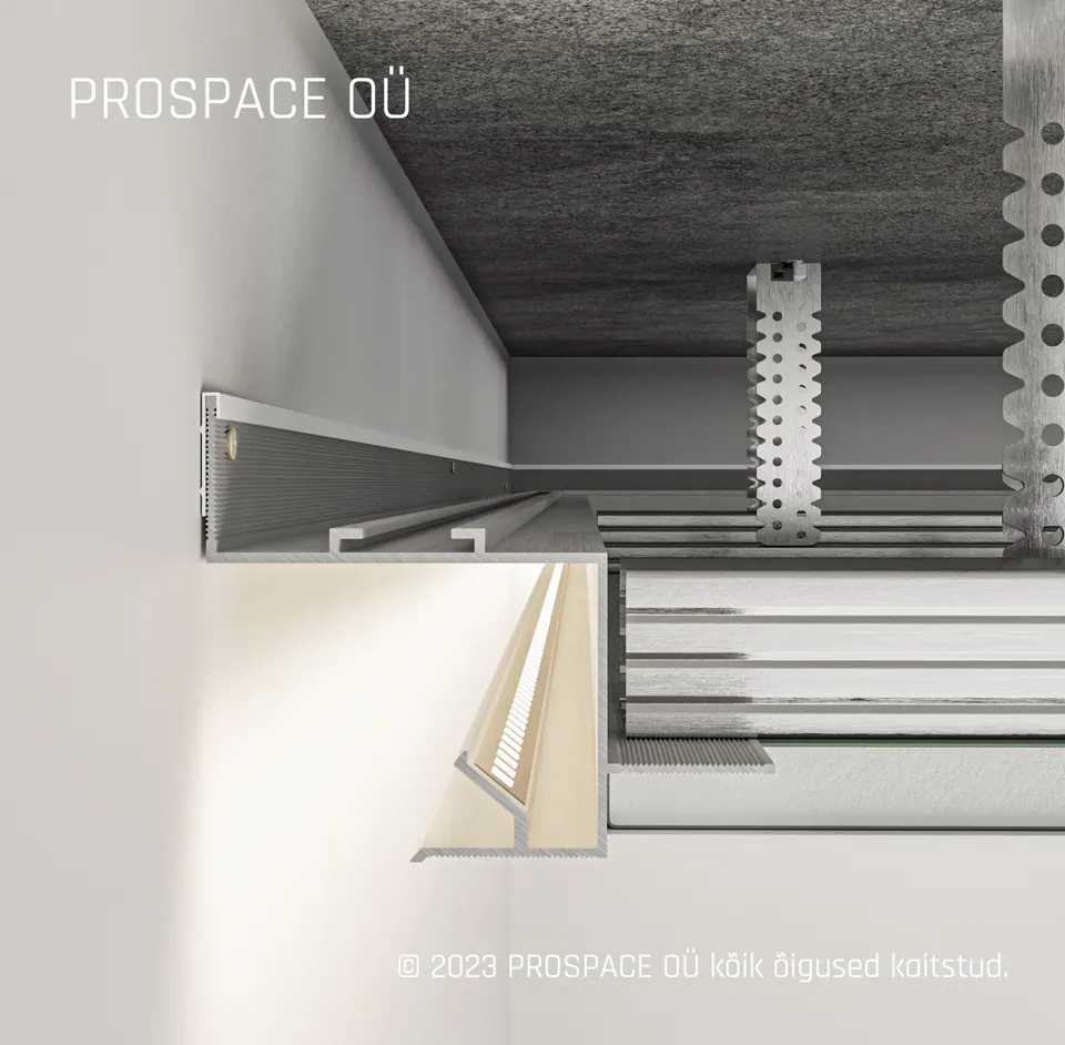 AST30 Ceiling LED Shadow Gap Profile · 30 mm