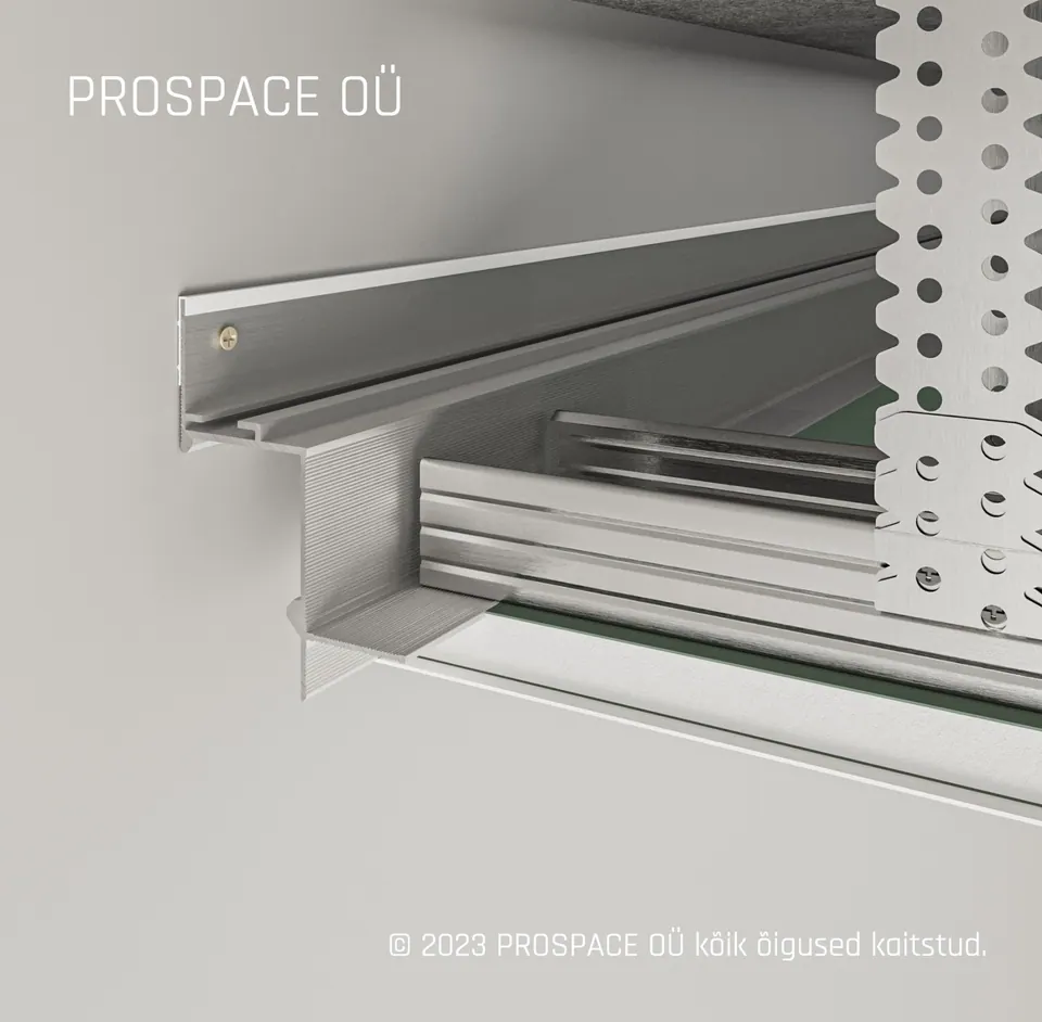 AST35 Ceiling LED Shadow Gap Profile · 35 mm