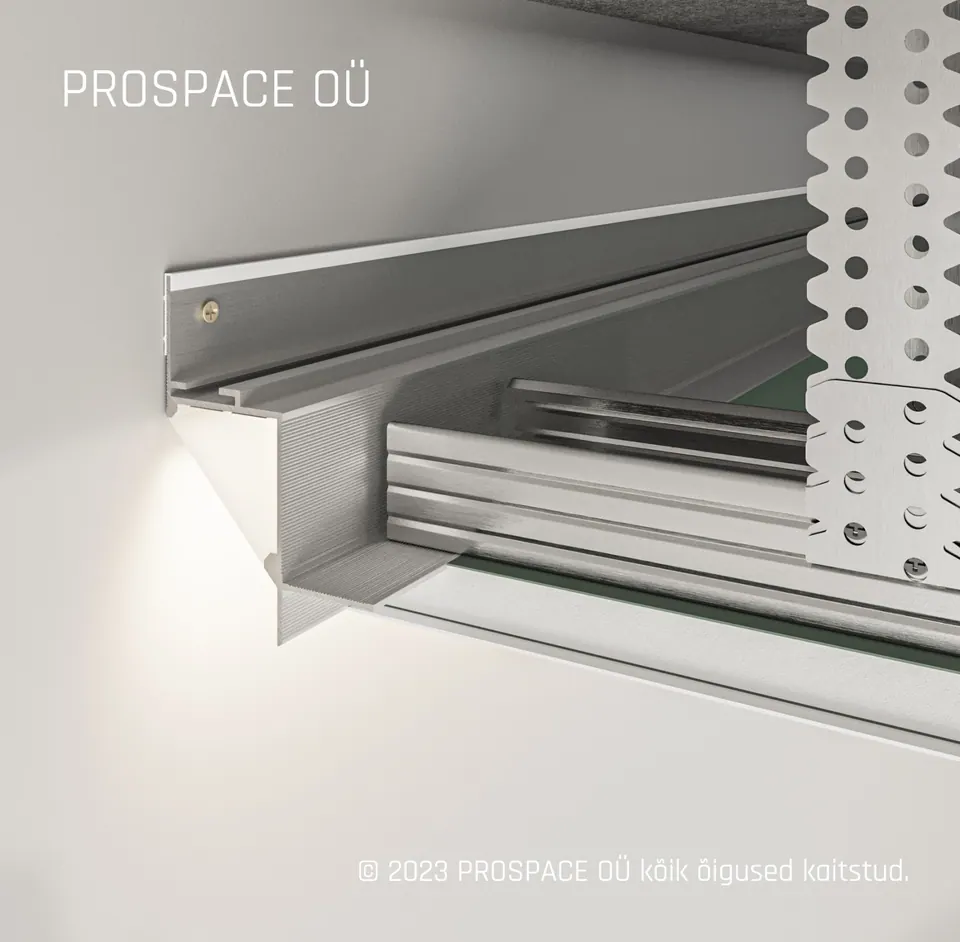 AST35 Ceiling LED Shadow Gap Profile · 35 mm