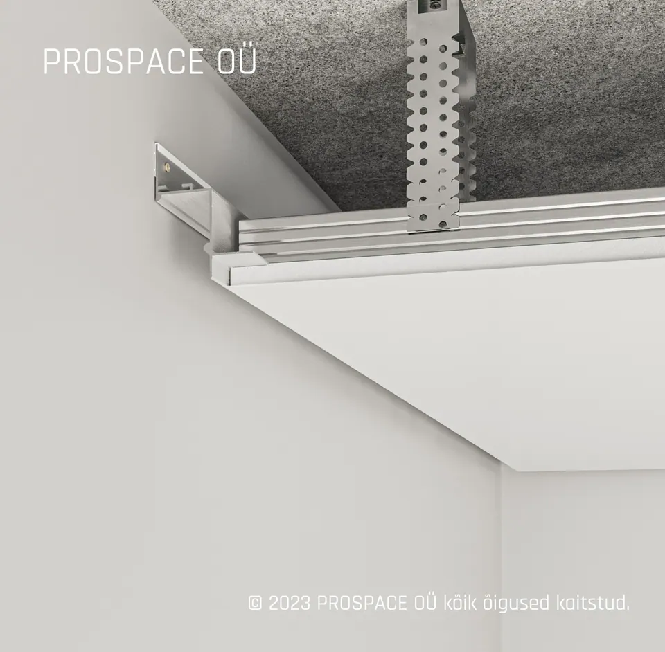 AST35 Ceiling LED Shadow Gap Profile · 35 mm