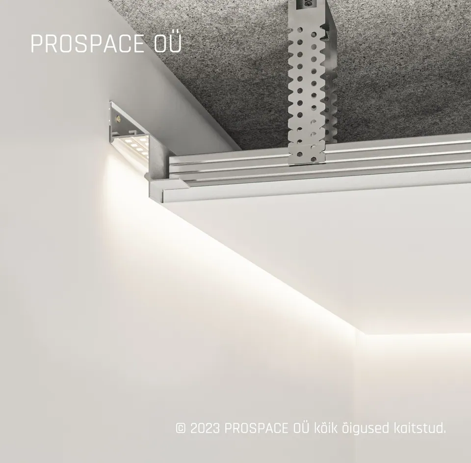 AST35 Ceiling LED Shadow Gap Profile · 35 mm