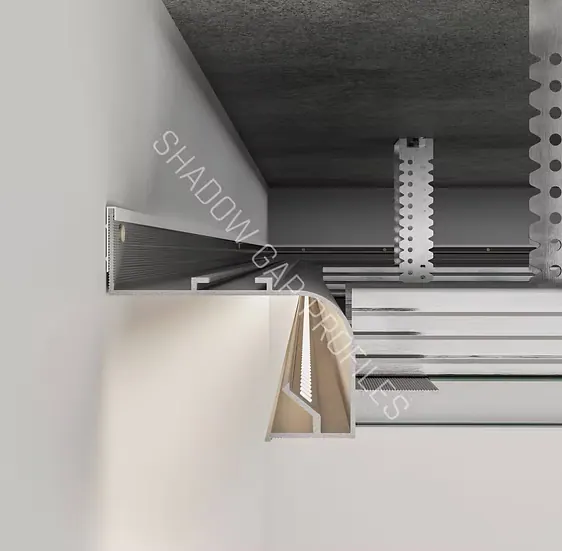 AST45 Recessed Ceiling LED Shadow Gap Profile · 45 mm