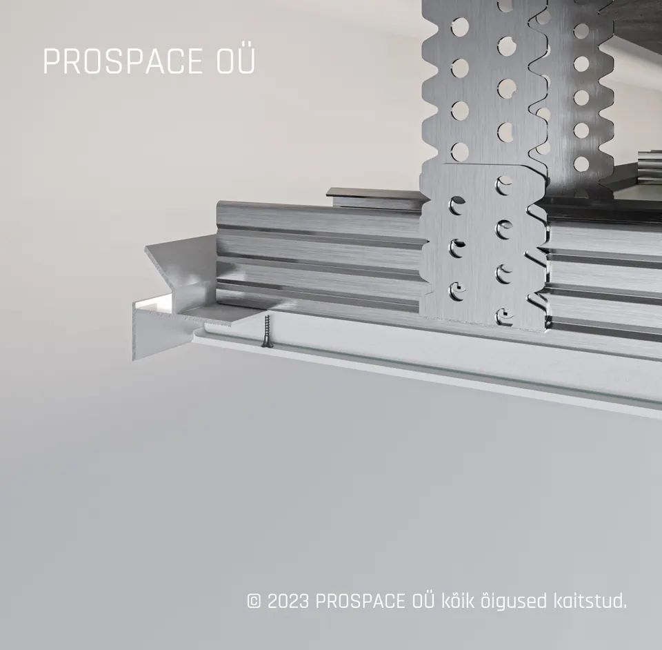 AST50 Ceiling LED Shadow Gap Profile