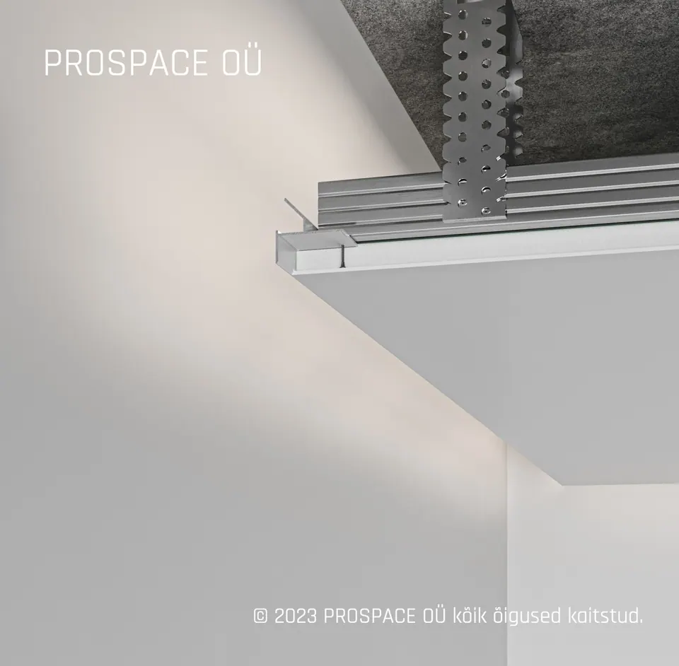 AST50 Ceiling LED Shadow Gap Profile