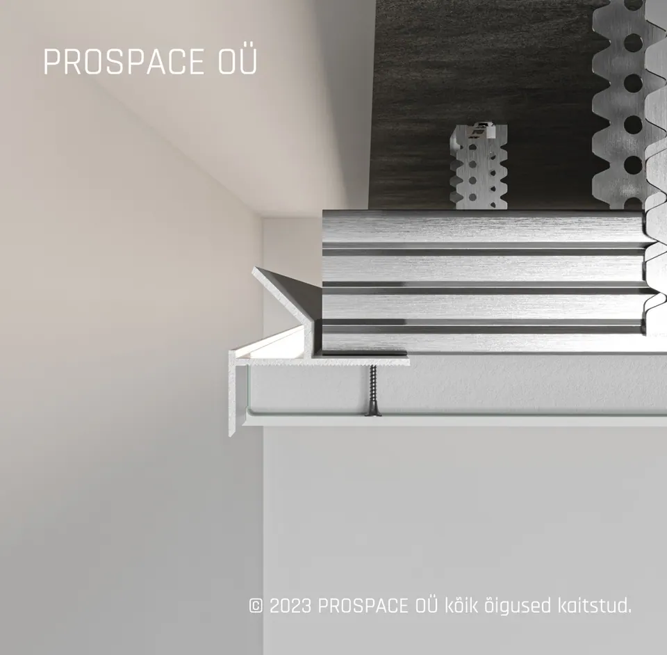 AST50 Ceiling LED Shadow Gap Profile