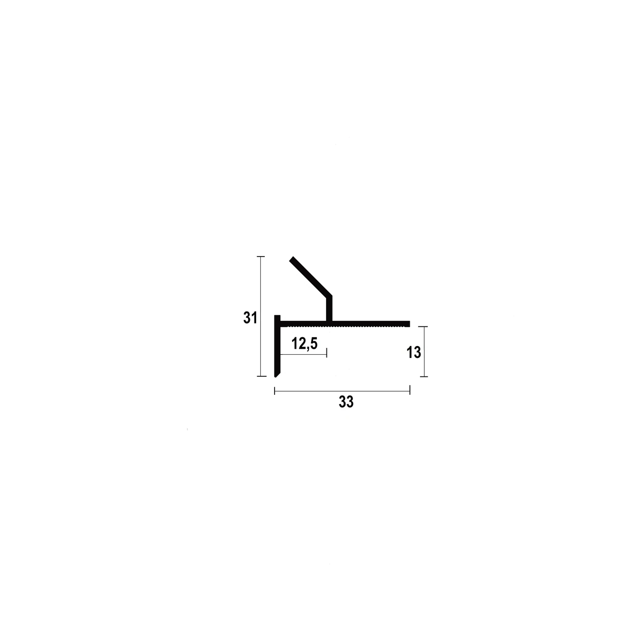 AST50 Ceiling LED Shadow Gap Profile