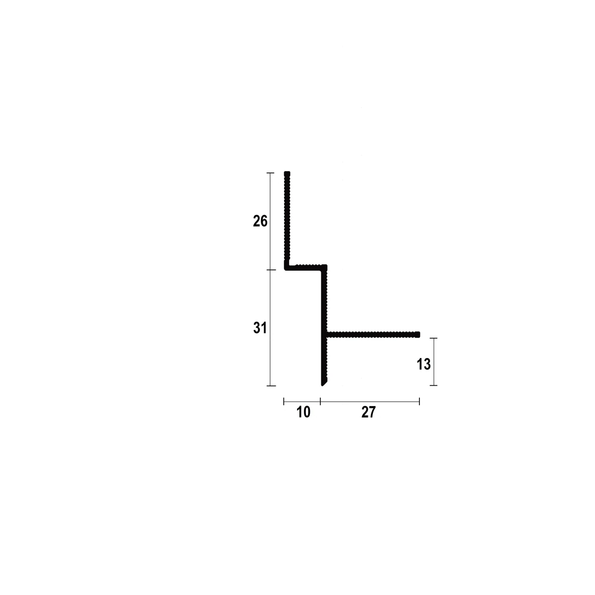 AST8 Ceiling Shadow Gap Profile · 10 mm