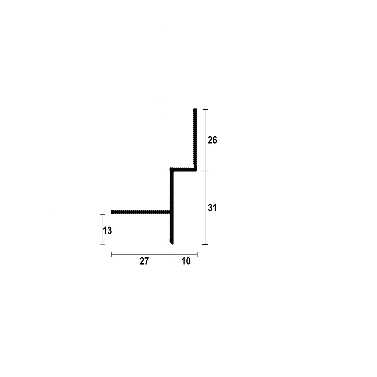 AST8 Ceiling Shadow Gap Profile · 10 mm