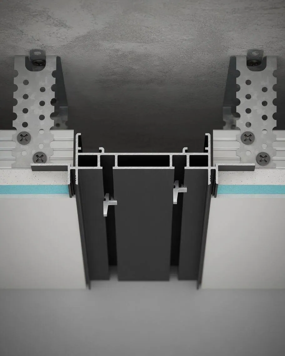 KA2 Recessed Curtain Track · Double