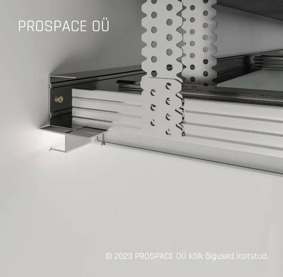 LHV10 Ceiling LED Shadow Gap Profile · 20 mm