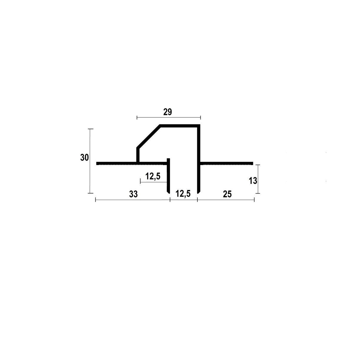 RST12 Ceiling LED Shadow Gap Profile
