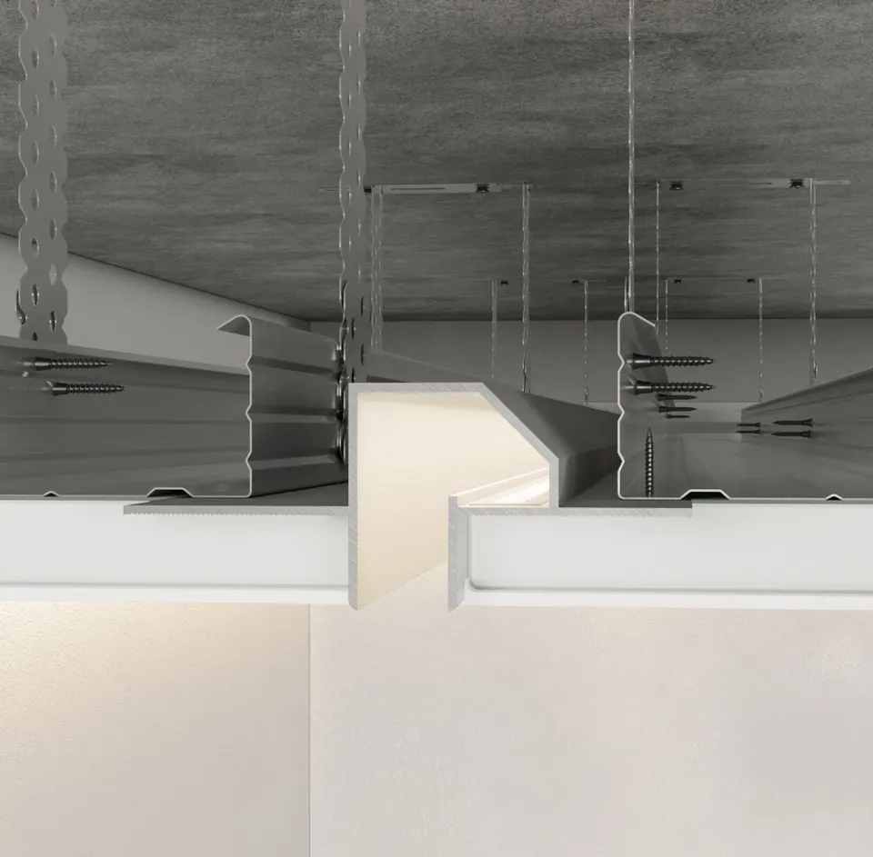 RST12 Ceiling LED Shadow Gap Profile
