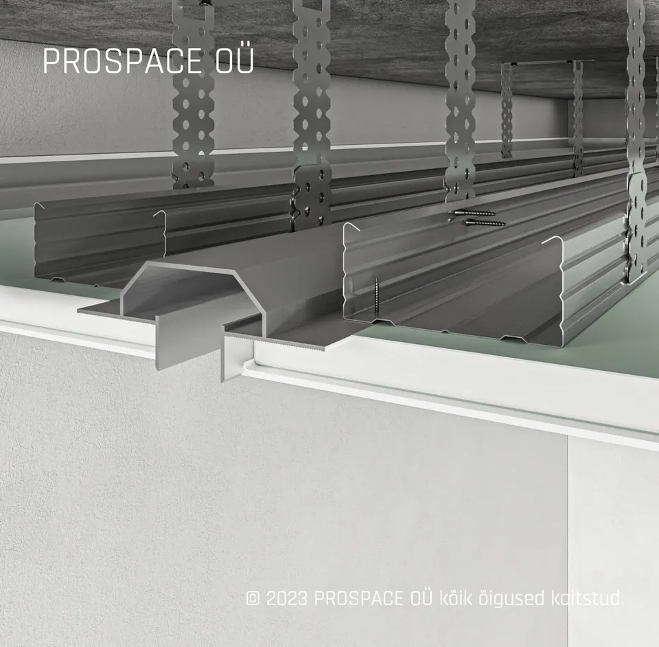 RST22 Ceiling LED Shadow Gap Profile
