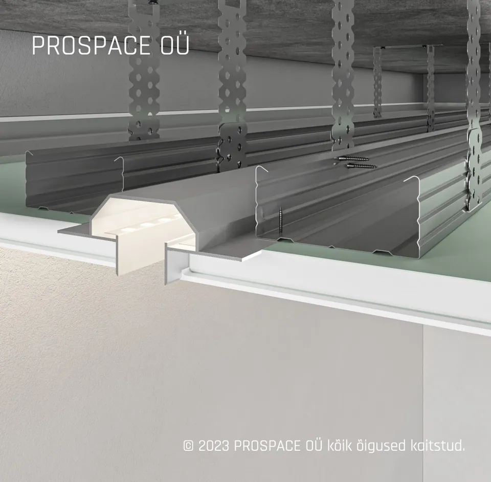 RST22 Ceiling LED Shadow Gap Profile
