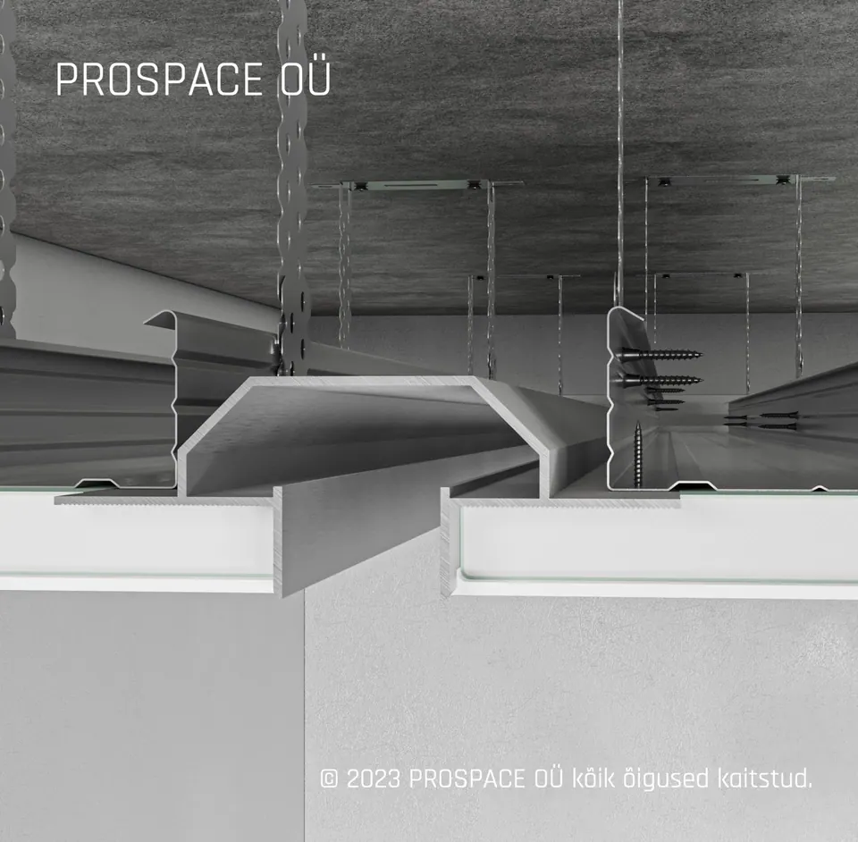 RST22 Ceiling LED Shadow Gap Profile
