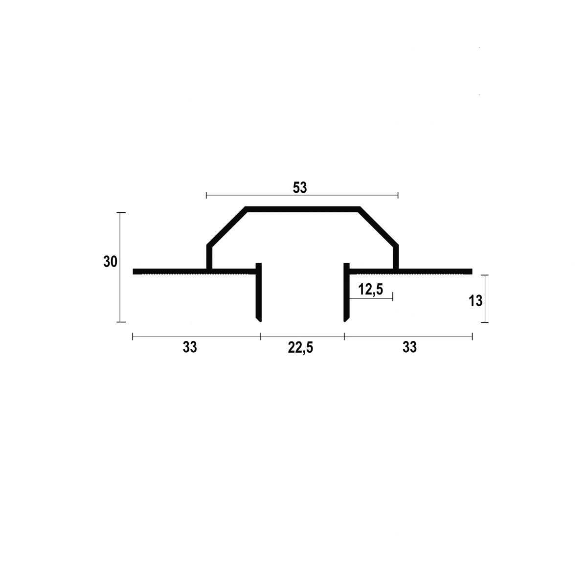 RST22 Ceiling LED Shadow Gap Profile