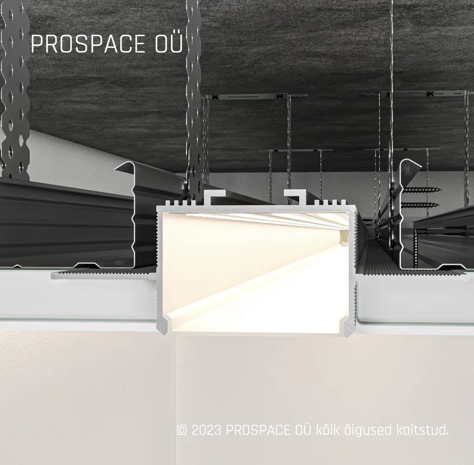 RST40 Ceiling LED Shadow Gap Profile