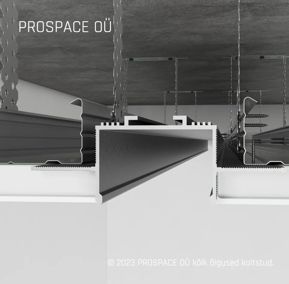 RST40 Ceiling LED Shadow Gap Profile